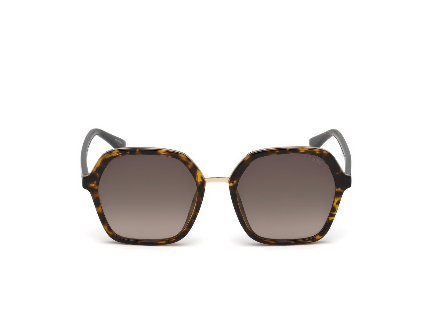 Guess sunglasses (GU-7557-S 52F) Dark Havana - Gold - Brown Gradient lenses