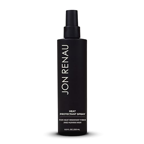 Jon Renau Heat Protectant Spray, Heat Activated Wig Spray for Human and Heat-Friendly Synthetic Hair, Non Stick Thermal Styling Support for Heat
