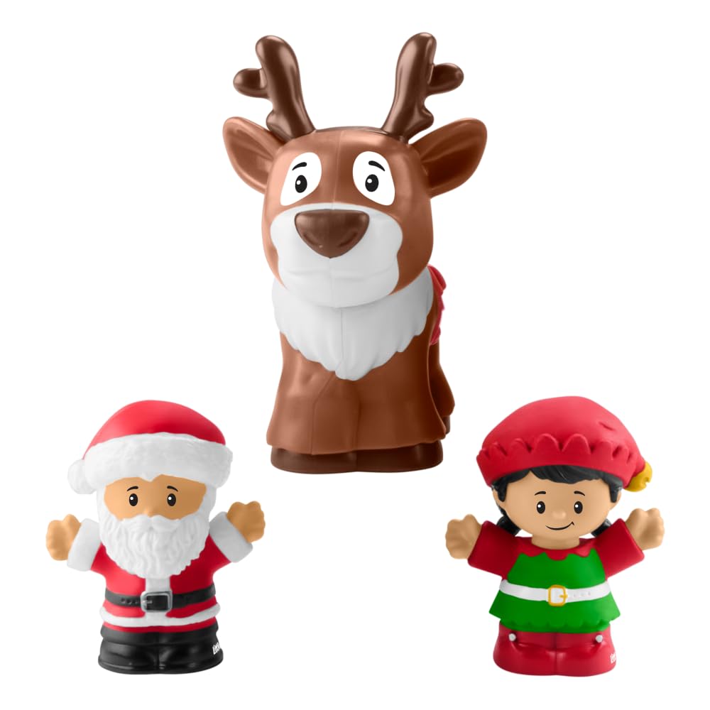 Fisher-Price Little People Toddler Toy Musical Christmas Train with Santa Elf & Reindeer Figures for Pretend Play Kids Ages 1+ Years (Amazon…
