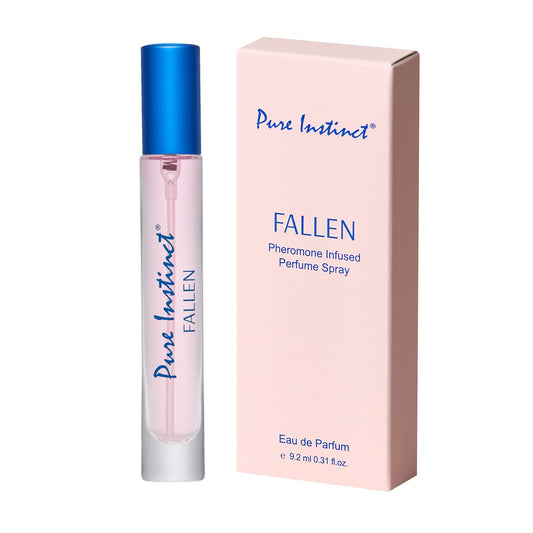Pure Instinct FALLEN The Original Pheromone Infused Sprayer Perfume Cologne - For Her - Eau de Parfum EDP for Women - 0.31 Fl Oz