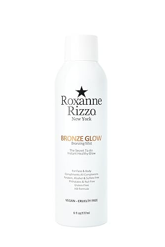 Bronze Glow - Instant bronzer Spray Mist for Face and Body - Hydrating Tanning Mist - Blends into All Skin Tones - Celebrity Favorite Spray - 6 oz