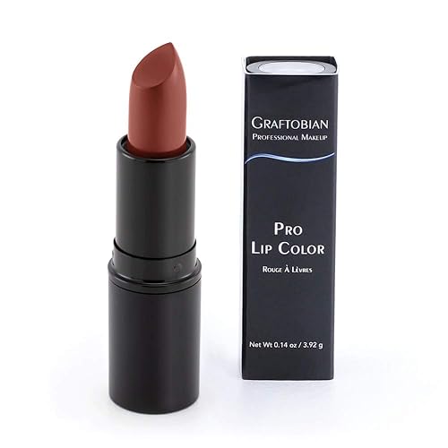 Graftobian Professional Color Lipstick - Ultra Long-Wearing, Comfortable Texture, Full Range of HD Shades, For All Skin Tones and Undertones, Velvety