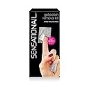 Sensationail Gel Nail Polish Removal Kit, Acetone Dropper, 4-Way Nail Buffer and Manicure Stick, Easily Soak Off without Damage or Hassle, Silver, 30