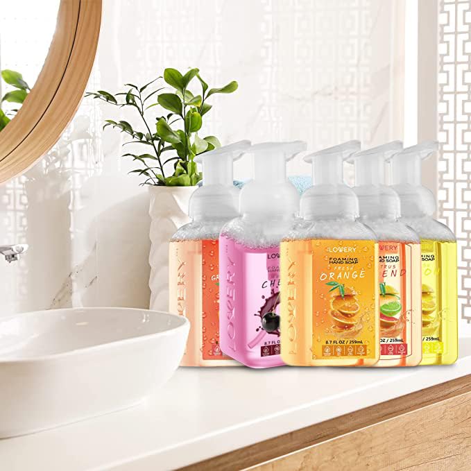 Valentines Foaming Hand Soap,3 Pack, Moisturizing Hand Soap with Aloe Vera & Essential Oils, Alcohol-Free Hand Wash in Vanilla Coconut Scent, Scented Beauty and Personal Care LOVERY