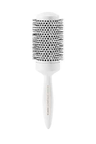 Cricket Ultra Smooth Coconut Thermal Hair Brush - 2” Ceramic Barrel, Coconut Oil and Keratin-Infused, Anti-Static Heat-Resistant Bristles, Textured