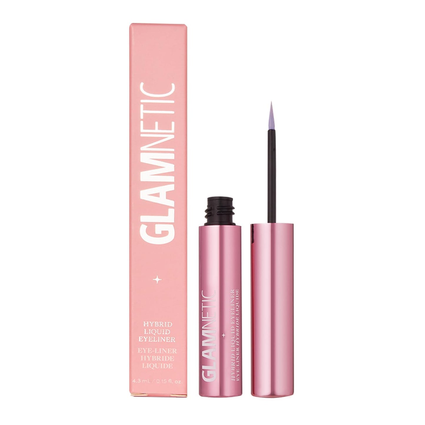 Glamnetic Hybrid Magnetic Eyeliner, Liquid Clear, for Eyelashes - Waterproof & Smudge Proof Liner | All-Day Hold for Magnetic Lashes, Quick-Drying