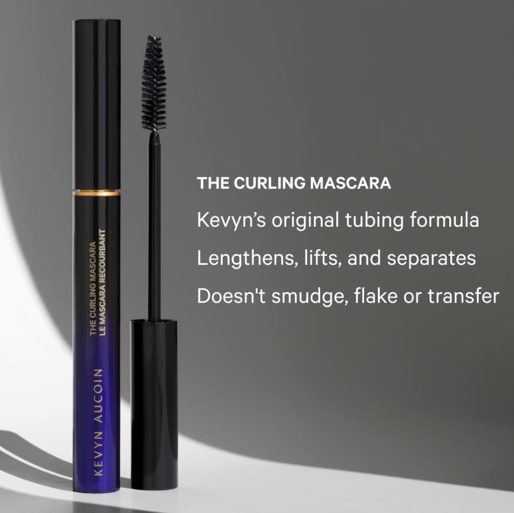 Kevyn Aucoin The Curling Mascara, Black: Classic volume brush. Tubing tech. All day wear. Clump & flake free. Pro makeup artist go to for volume