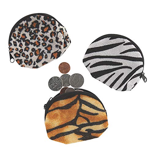 ANIMAL PRINT COIN PURSES - Apparel Accessories - 12 Pieces