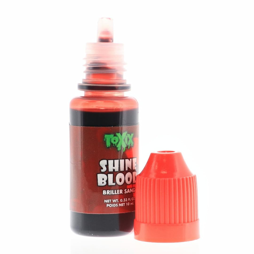 TOXIX Shine Blood - Fake Blood Dries to a Shine, Wet Look, Non Staining Blood