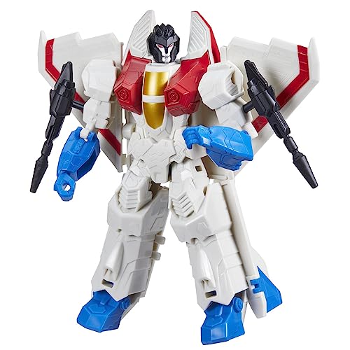 Transformers Generations Toys Authentics Starscream Action Figure (7”), Red