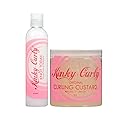 Kinky Curly Knot Today Leave In Conditioner/Detangler 8 oz + Curl Custard Gel 8 oz
