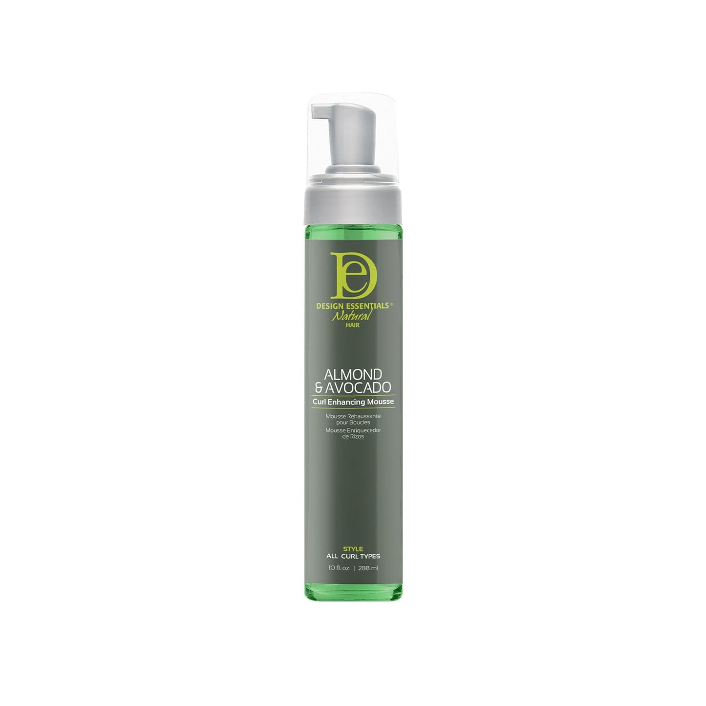 Design Essentials Almond and Avocado Curl Enhancing Hair Mousse for Curly Hair; 10 Oz (Pack of 1)