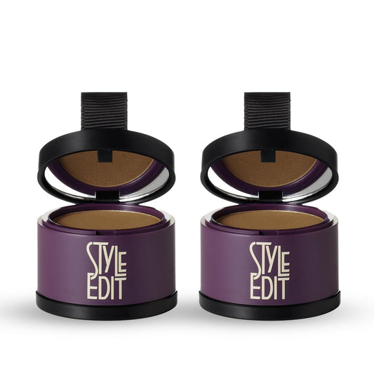 Style Edit Root Touch Up Powder | Temporary Hair Color for Gray Roots and Thinning Hair | Salon-Quality, Transfer-Resistant Hair Concealer | Light Beauty & Personal Care STYLE EDIT