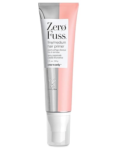 one 'n only Zero Fuss Fine to Medium Hair Primer, Leave-in Spray, Detangles and Smooths, Weightlessly Conditions, Humidity Resistant, Tames Frizz, No