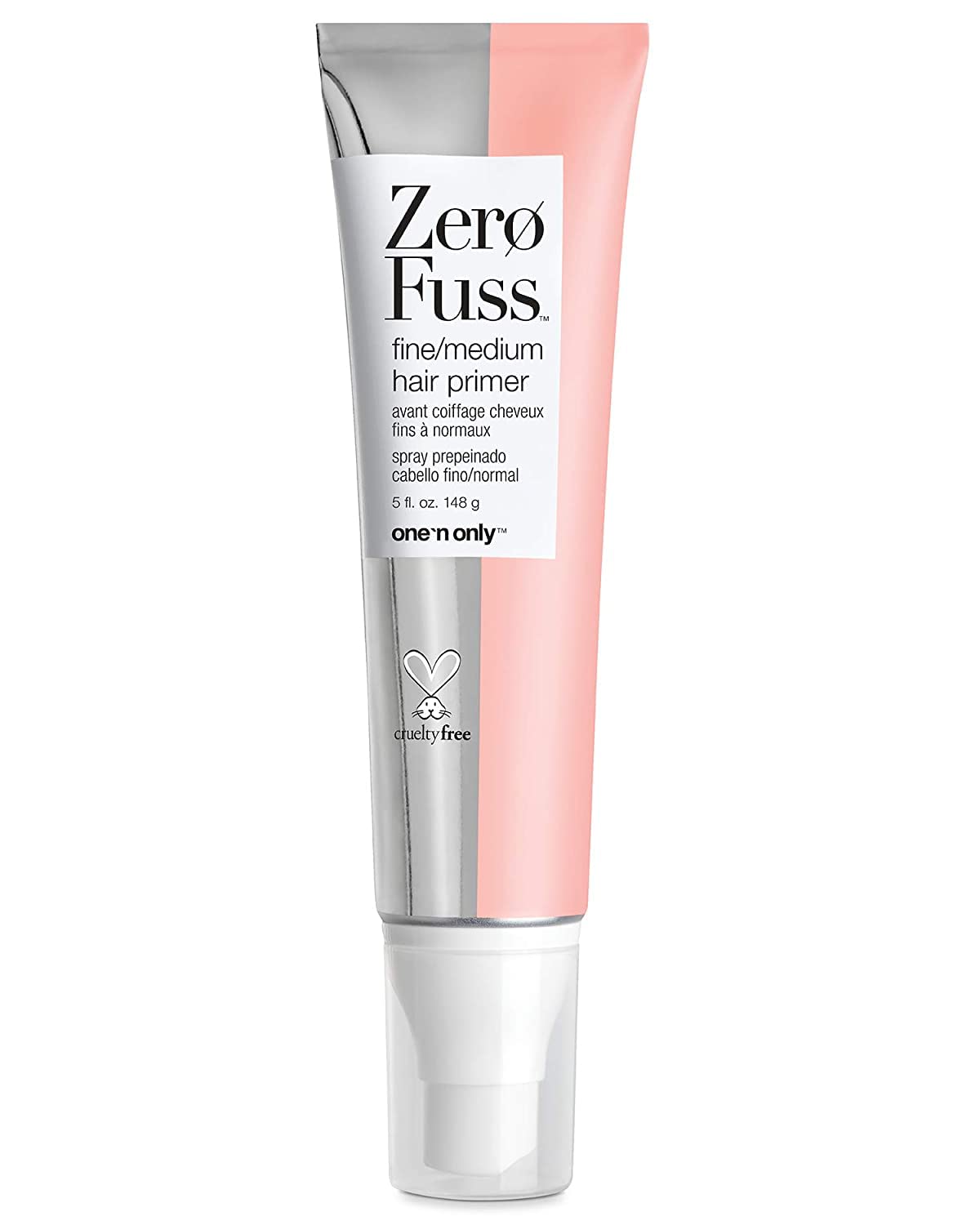 one 'n only Zero Fuss Fine to Medium Hair Primer, Leave-in Spray, Detangles and Smooths, Weightlessly Conditions, Humidity Resistant, Tames Frizz, No