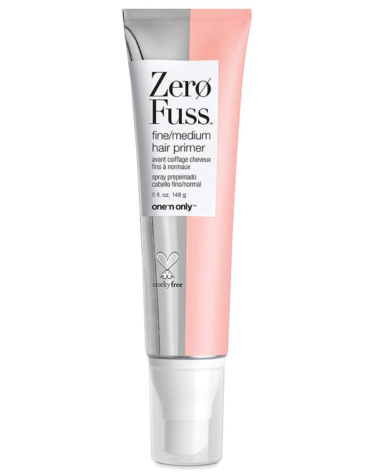 one 'n only Zero Fuss Fine to Medium Hair Primer, Leave-in Spray, Detangles and Smooths, Weightlessly Conditions, Humidity Resistant, Tames Frizz, No