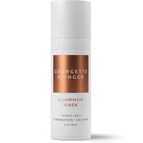 Georgette Klinger Camphor Mask - Mineral-Rich Clay Mask with Menthol & Vitamin E: Detoxify, Exfoliate, and Improve Skin Tone while Absorbing Excess