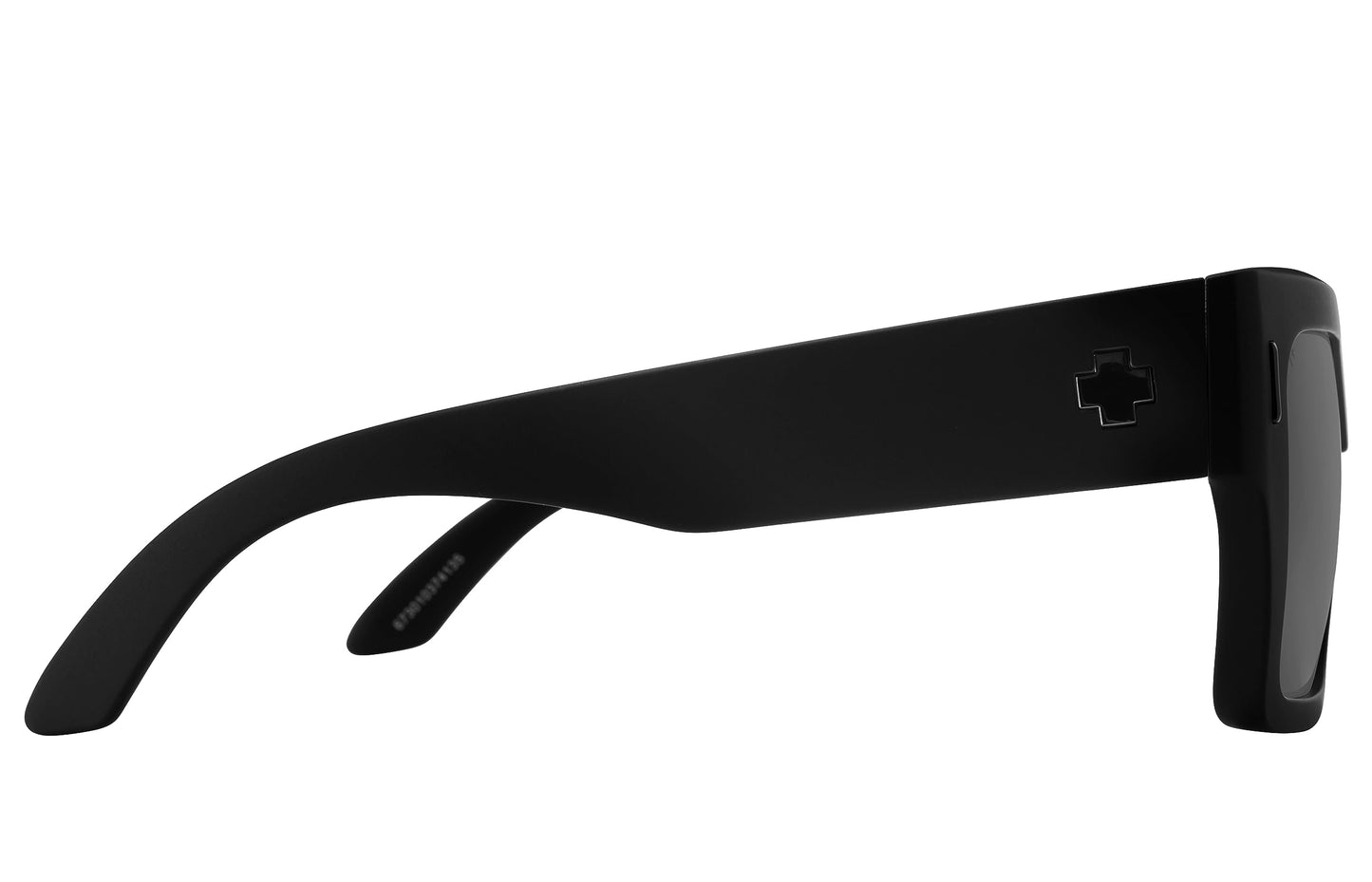 SPY Optic Bowery, Square Sunglasses, Color and Contrast Enhancing Lenses, Matte Black - Gray Polarize Lenses