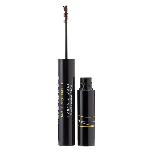 Arches and Halos Microfiber Tinted Brow Mousse - Richly Pigmented Eyebrow Shaper - Water Resistant Filler Pen - Vegan - Auburn - 0.11 oz