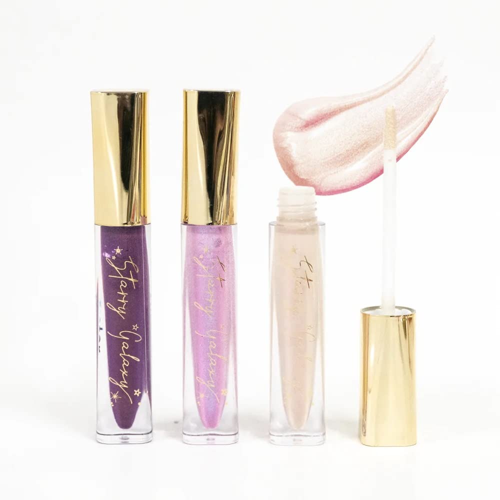 Sistar Starry Galaxy Lip Gloss High Pigment Ultra Shimmer Full-Coverage Metallic Multi-Dimensional Shine 1.5 mL / 0.05 fl. oz. (Libra)