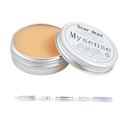 Mysense Scar Wax Kit SFX Make Up Special Effects Fake Molding Wound Skin Wax Body Paint Halloween Set Fake Nose Stage Zombie Cosplay Costume SFX