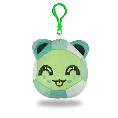 DUUGER MeeMeow Emerald Cat Plush Keychain Stuffed Animal Toy,Cute Decorative Plush Toy Accessory Fun Buddy for Kids Bag, Purse, Backpack, Handbag
