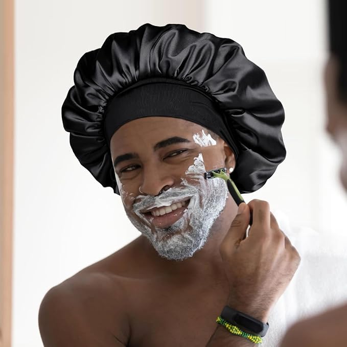 YANIBEST Soft Satin Bonnet for Men Women, Sleep Cap to Maintain Moisture Beauty and Personal Care YANIBEST
