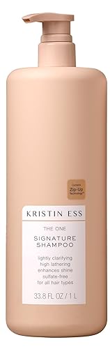 Kristin Ess Hair One Signature Shampoo with Avocado Oil + Castor Oil for Women - Lightly Clarifying Daily Sulfate Free Hydrating Shampoo, Color Safe