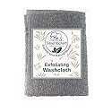 Natural Elephant Exfoliating Washcloth - Charcoal Grey Japanese Shower Scrubber for Body - Single Washcloth for Gentle Skin Exfoliation