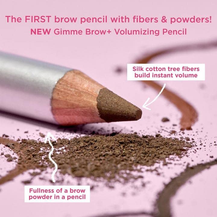 Benefit Gimme Brow+ Volumizing Pencil #04 Warm Deep Brown 0.042 Ounce