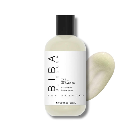 Biba De Sousa, The Daily Cleanser - Face and Body Wash with Exfoliating Beads, For Normal, Oily or Blemished Skin - Illuminates and Refines Skin