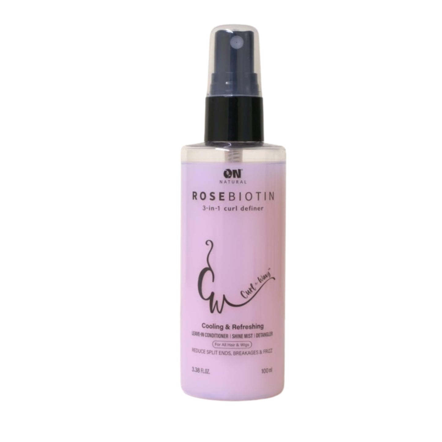 On Natural Curl-N-Wavy 3-in-1 Curl Definer (3.4 OZ, Rose Biotin)