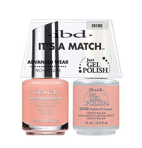ibd - It's a Match - Duo Pack - Pinkies N Cream - 14 ml/0.5 oz Beauty & Personal Care IBD