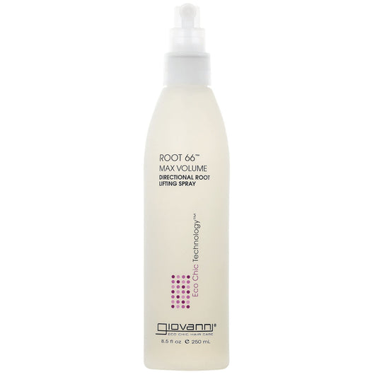 GIOVANNI Eco Chic Root 66 Max Volume Spray, 8.5 oz. - For Fine Lifeless Hair, Pro-Vitamin B5, Horsetail Extract, Sea Salt, Kiwi, Lauryl & Laureth