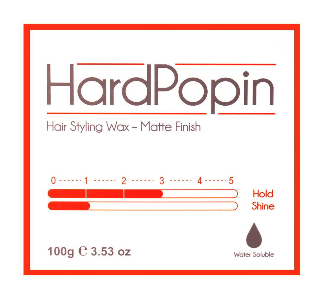 ATS Stylemuse Hard Popin Hair Styling Wax - Men and Women Matte Molding Cream Firm Hold 100 gram 3.53 ounce