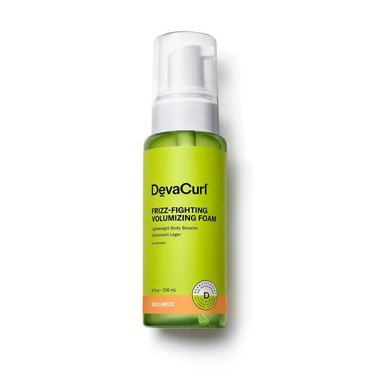 DevaCurl Frizz-Fighting Volumizing Foam Lightweight Body Booster | Adds Volume and Fullness | Up To 48 Hours Humidty Resistance | All Waves, Curls