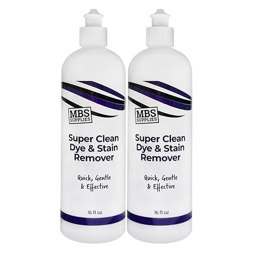 Super Clean Dye & Stain Remover - Gentle 16 oz (2 Pack) Formula for Hair Color Stains on Skin & Hair | pH Balanced & Sensitive Skin Safe