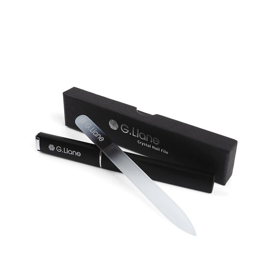 G.Liane Crystal Nail File-Professional Double Sided Glass Fingernail Files with Case,Manicure for Natural Acrylic Gels Nails,Manicure Tools for Home Beauty & Personal Care G.Liane
