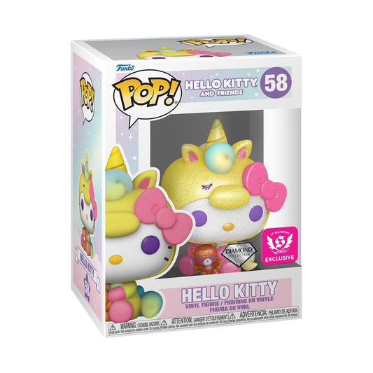 Funko Pop! Diamond Glitter Hello Kitty Unicorn Vinyl Figure, 3.6 inches, Exclusive