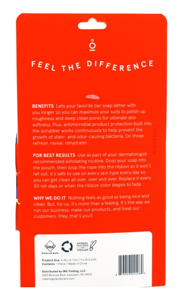 Clean Logic Sport Exfoliating Soap Saver (Pack of 6)