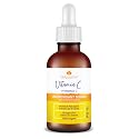 Dermaline Vitamin C Serum for Face with Hyaluronic Acid and Jojoba Oil, Hydrating, Brightening, and Deep Moisturizing Age Control to Diminish Fine