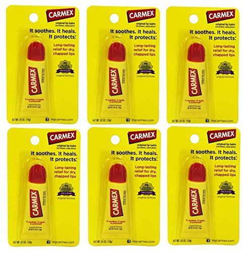 Carmex Soothing Lip Balm, 0.35-oz. Squeezable Tubes (Value 6 Pack) Beauty and Personal Care Carmex