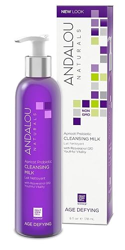 Andalou Naturals Cleansing Milk for Dry Sensitive Skin Apricot Probiotic - 6 fl oz