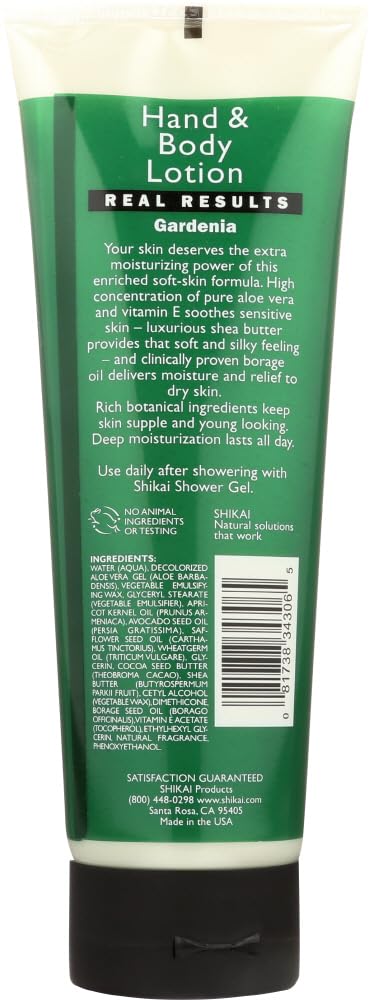 Shikai Products - Shikai All Natural Hand And Body Lotion Gardenia - 8 Fl Oz - Pack Of 1
