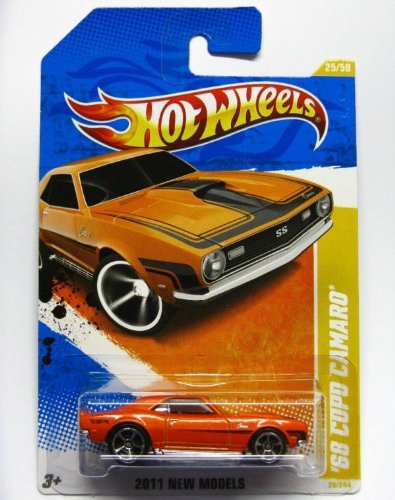 2011 Hot Wheels 25/244 - New Models 25/50 - '68 Copo Camaro (Orange)