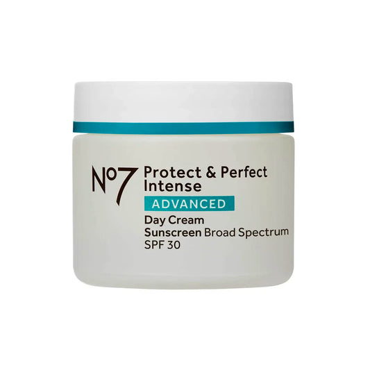 No7 Protect & Perfect Intense Advanced Face Cream - Hydrating Face Moisturizer with SPF - Formulated with Hyaluronic Acid & Collagen Peptide