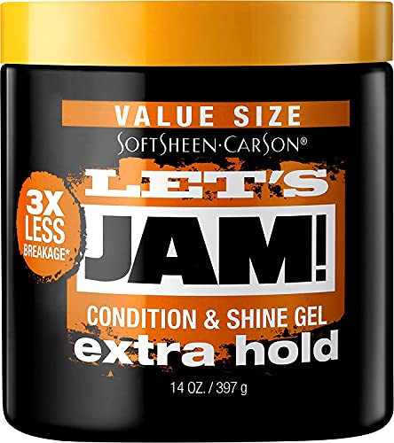 SoftSheen Hair Gel Carson Dark and Lovely Let's Jam, Shining and Conditioning Gel, Extra Hold, For all Hair Types, Styling Gel Also Great