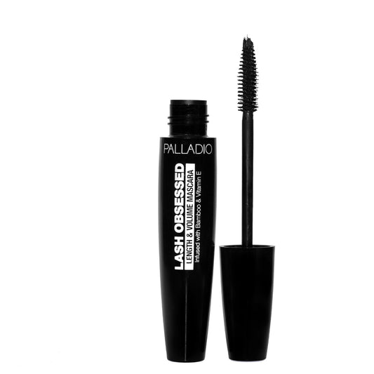 Palladio Lash Obsessed Mascara, Extreme Definition Lengthening Mascara, Amplifies Volume & Fullness, Evenly Coats Lashes, Lucious Length, Natural