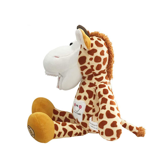 Tooth Fairy Plush, YOUYA Dental Puppet Oral Health Presentation Doll Giraffe Tooth Fairy Dental Educational Plush Small Size Doll with Teeth for Kids…