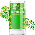 ST Patricks Day Glitter Gel Stick, Color-Changing in Different Lighting, for Body, Face & Hair (Shamrock)